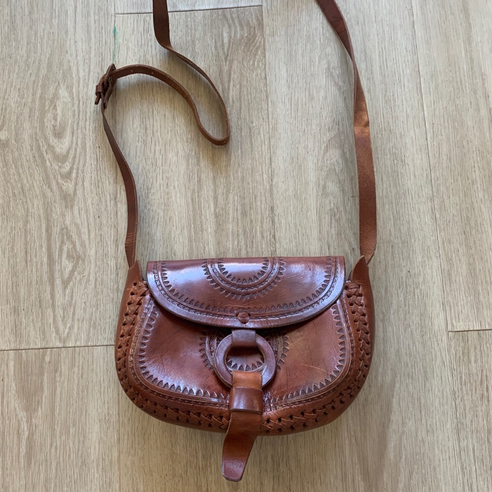 Genuine leather boho bag from Anthropologie
